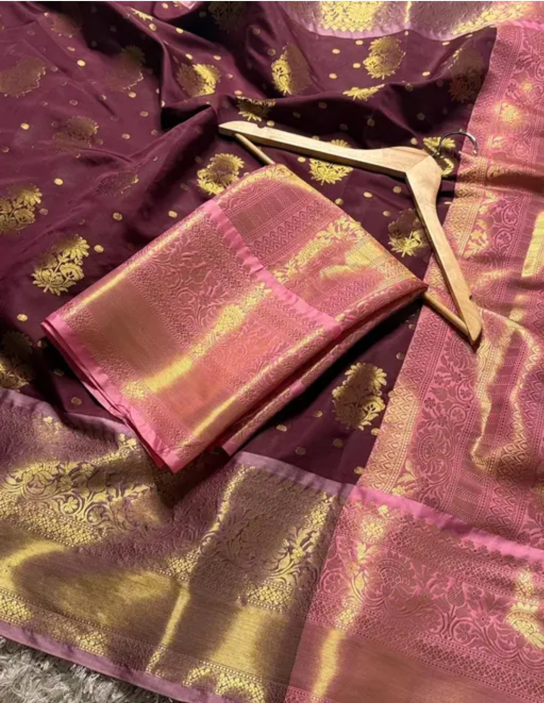 Banarasi semi katan silk  saree
