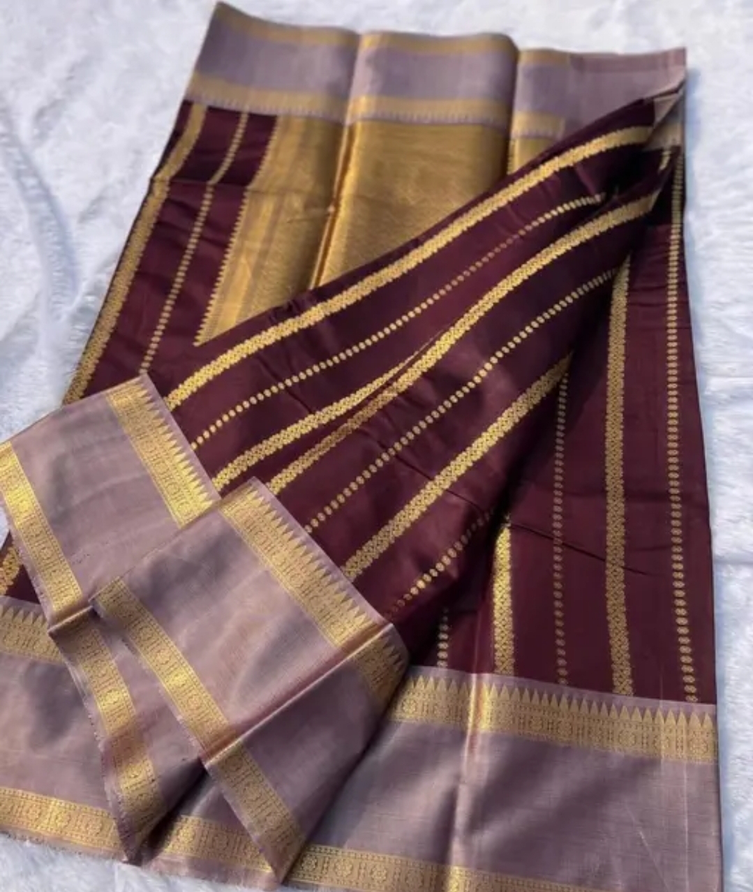 Trending semi katan silk saree