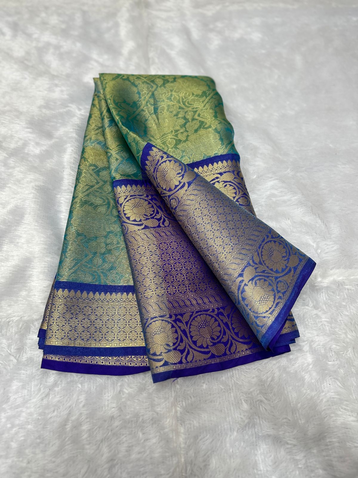 Banarasi tissue brocade silk saree